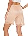 GYS Culotte Slips for Women Lace Pettipants Bloomer Half Slip Shorts for Under Dress Split Skirt, Nude, X-Large