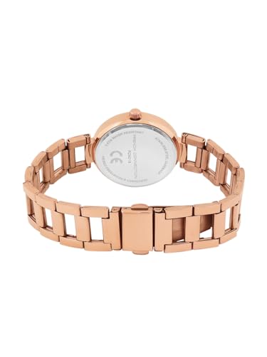 Image of French Connection Sunray Rose Gold Dial Round Analog Watch for Women - FCN01B