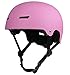 Tourdarson Skateboard Helmet Certified Impact Resistance Ventilation Protection for Multi-Sports Cycling Skateboarding Scooter Roller Skate Inline Skating Rollerblading Longboard (Pink, Medium)