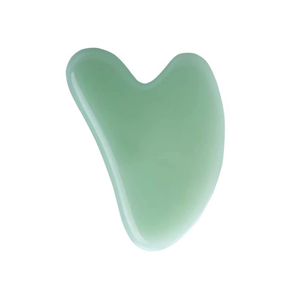 Gua Sha Jade Stone Gua Sha Massage Tool, Guasha Tool for Face and Body Skin Massage. Tools for SPA Acupuncture, Pink Stone for Body Face Neck and Eye, Skin Care Gift for Woman