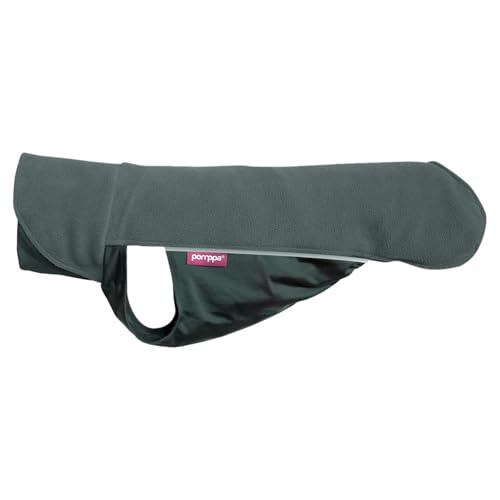 DOG Copenhagen Pomppa Jumppa Fleece-Mantel für Hunde, 52 cm, Graphit