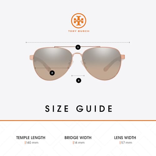 Tory Burch TY6070 Aviator Sunglasses For Women +BUNDLE with ACCESSORY EYEWEAR KIT4