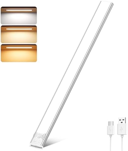 Luz de Armario Sensor Movimiento con 3 Colores Temperatura, 41CM ...