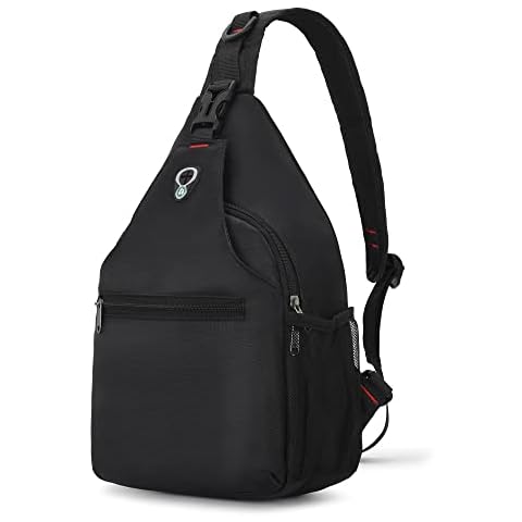 Sling Bag Mens Crossbody Women Chest Bag with Bottle Holder Casual Crossbody Bag for Sports Travel Hiking Cycling Cover
