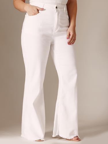 Image of Miss Chase A+ Women's Bootcut High Rise Stretchable Denim Jeans