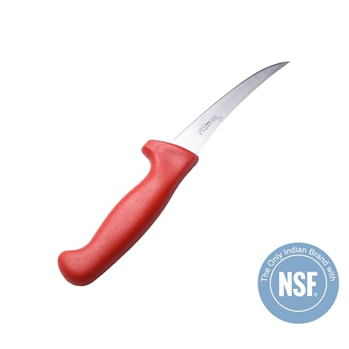 Image of Boning Knife, 12.7 cm Blade, Red Handle
