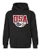 Go All Out Large Black Youth USA Soccer America Red White And Blue Sweatshirt Hoodie
