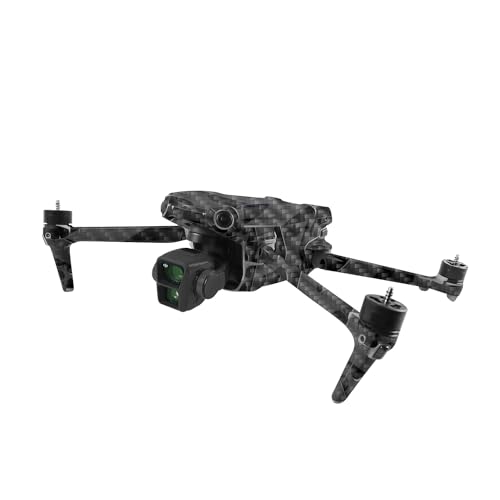 Image of MightySkins Carbon Fiber Skin Compatible with DJI Air 3 - Tech Wave | Protective, Durable Textured Carbon Fiber Finish | Easy to Apply, Remove, and Change Style