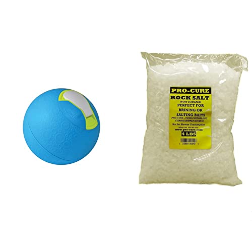 Yay Labs SoftShell Ice Cream Ball Blue, Pint Size and Pro-Cure Rock Salt Bulk In Poly Bag 4 Lb