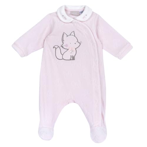 Chicco, Pijama de Bebé para Niña de Suave y Cálida Chenilla con Cómoda Abertura Frontal, Adeucado para el Invierno, Ropa de Bebé 0 24 Meses, Designed in Italy