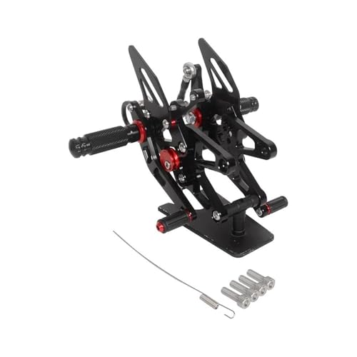 Repose-Pieds S1000RR CNC Noir Réglables Anti-Glisse pour Éliminer la Fatigue