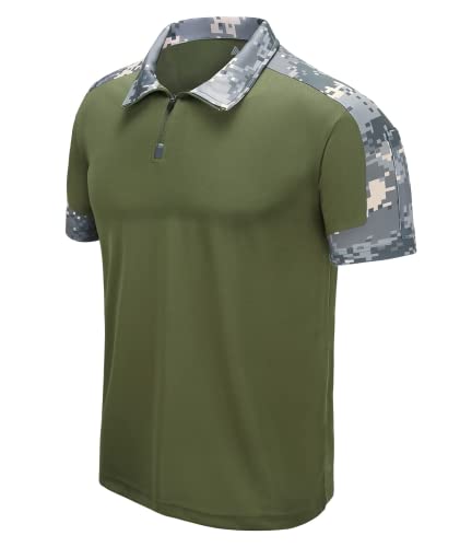 Zity Tactical Shirts For Men Military Golf Shirts Short Sleeve With Collars Army T-Shirt #TOP20