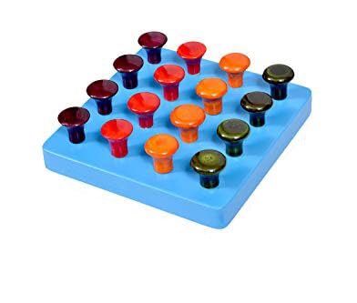 Kidken Montessori Pegboard - Small | 4 x 4 peg Board | Wooden Toys | Educational Wooden Toys | Educational Teaching aids (B00VYKPE0Q) Amazon Price History, Amazon Price Tracker