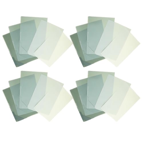 BCOATH 20pcs Gradient L-Shaped File Folder for Office and Department-Level Deployment, Plastic File Organizer Sturdy Design and Space Optimization, Aesthetic Colored Folder for Document