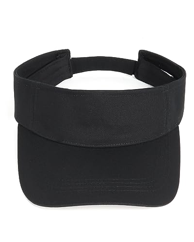 Image of Zylioo XXL Oversize Visor Hat,Large Athletic Cotton Sports Visor,Adjustable Small Solid Color Sun Cap