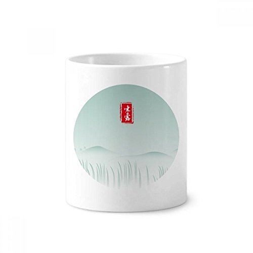 Modèle en céramique pour brosse à dents et tasse de bureau 350ml au réveil