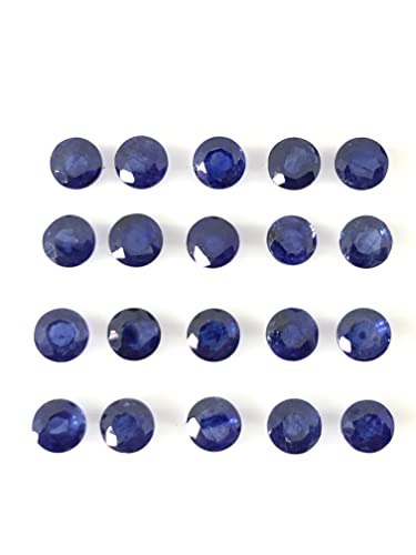 Tgsc 5491 Blue Sapphire Round Cut Faceted September Birthstone Loose Gemstone At Wholesale Price  cover