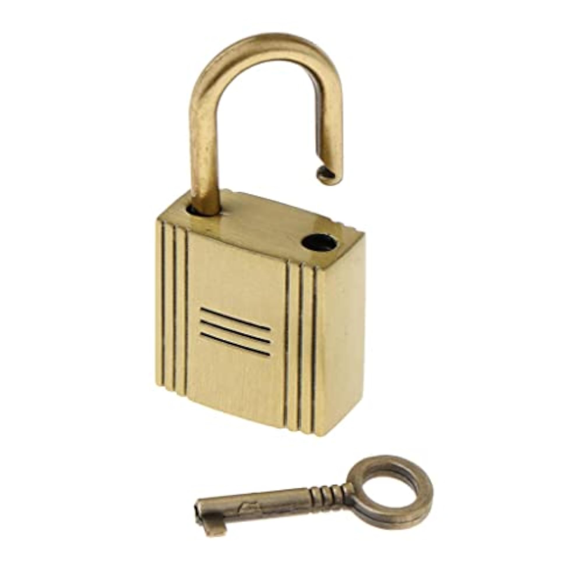 3xCute Security Travel Lock with Key, Dark Gold