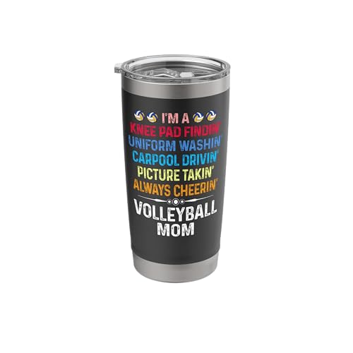 Volleyball Player Team Mom Mother I'm A Knee Pad Findin' Stainless Steel Insulated Tumbler