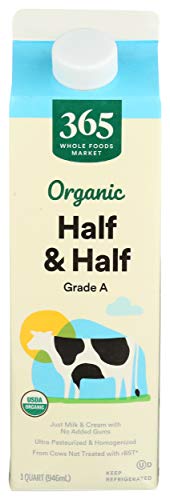 Organic Half & Half by 365 by Whole Foods Market - 32 Fl Oz