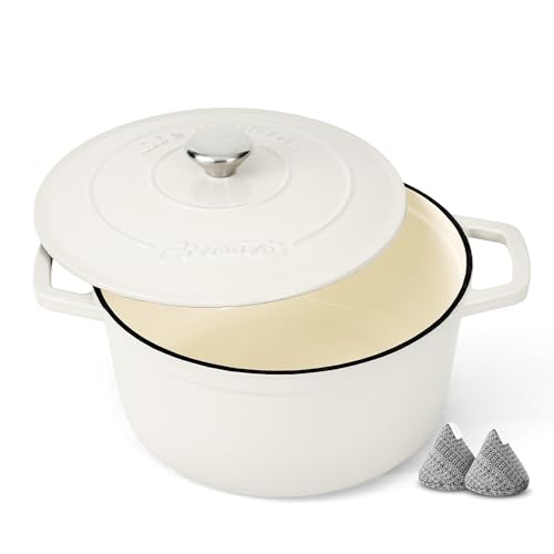 Ciwete Enameled Cast Iron Dutch Oven 4.4qt