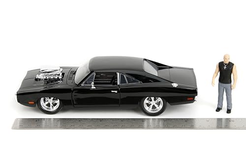 Jada JA30698 1:24 BNC Dodge Charger DIECAST Kit with Dom Figure, Black, 1:24 scale - Image 4