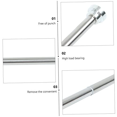 Barre extensible de douche à haute résistance mécanique pour rideaux lourds - 4