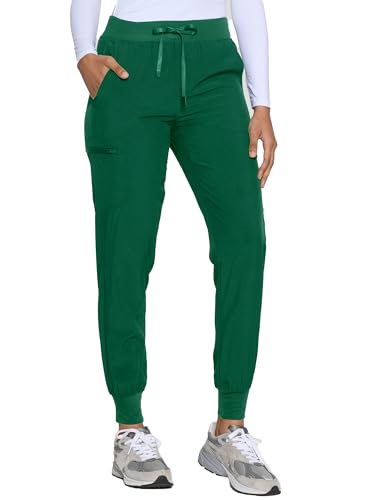Image of COZYFIT Womens Scrub Pants - Soft Stretch Yoga Style with 5 Pockets, Slim Fit Jogger Scrubs Pants for Women