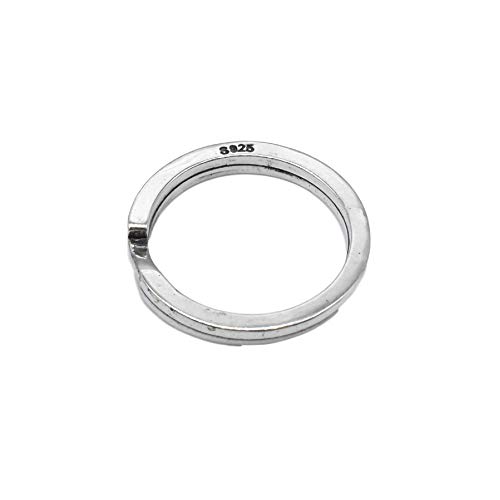 Anillo Dividido De Plata De Ley, Llavero, Anillo De Plata 925, Anillo Dividido De 20 Mm Para Llaveros