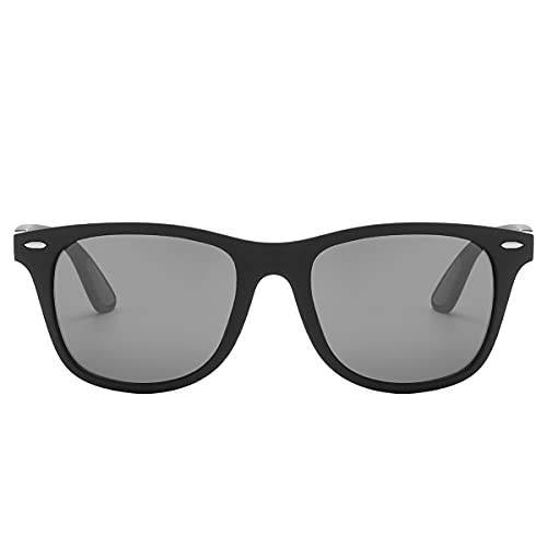 Piranha Rhett Unisex Classic Sunglasses with Matte Black Frame and Smoke Gray Lens2