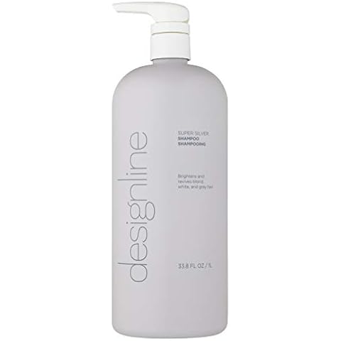DESIGNLINE Super Silver Shampoo - Regis Restores Moisture, Boost Color for Blonde, Grey, White Hair, Strengthens and Improves Elasticity to Prevent Color Fade (33.8 oz.) Cover