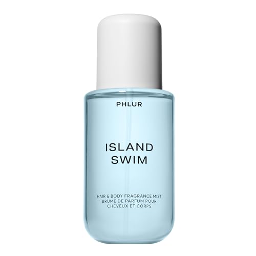 PHLUR Island Swim Body Mist, 8 Fl Oz - Hair and Body Perfume, Tropical Citrus Coconut Body Spray...