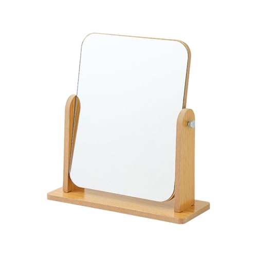 Espejo de Maquillaje Giratorio de Madera 10 pulgadas
