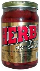 Herb's Pickled Hot Sausage 16oz