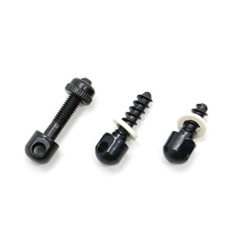 Pomeat 3pcs Sling Swivel Screws, Swivel Sling Wood Screw Studs, Gun Sling Mounting Kit Sling Swivel Studs Screws Set Hunting Set for Rifles Shotguns Swivel Stud Base