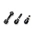 Pomeat 3pcs Sling Swivel Screws, Swivel Sling Wood Screw Studs, Gun Sling Mounting Kit Sling Swivel Studs Screws Set Hunting Set for Rifles Shotguns Swivel Stud Base