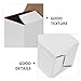 SEWACC 10pcs Small Corrugated Paperboard Boxes 7x7x19cm, Triple-layer Rigid Laminated Carton Packaging for Shipping and Moving, Empty Mailing Boxes for Industrial Use