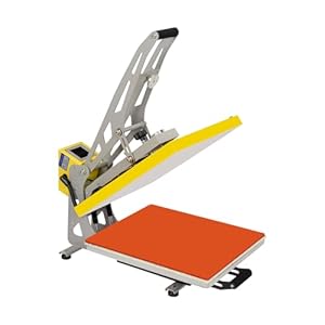 RainWeel Máquina de transferencia de calor, 2500 W, 40 x 50 cm, prensa de calor, mecanismo de control semiautomático, presión ajustable 0-250 ℃