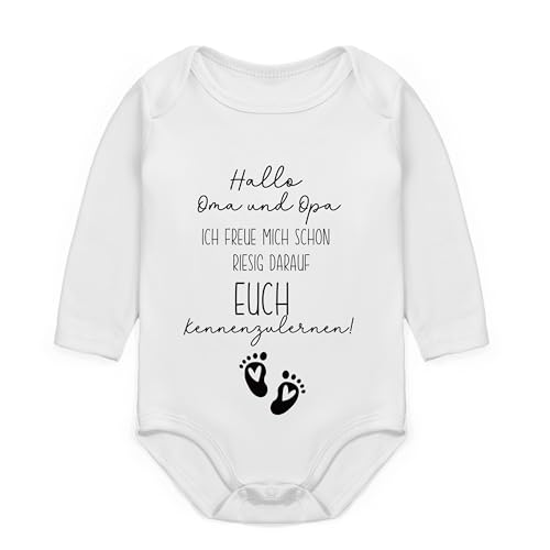 FloraVigo Babybody zum schwangerschaft verkünden großeltern ihr werdet oma und Opa schwangerschaft verkünden Babyankündigung Ankündigung eines neuen Babys