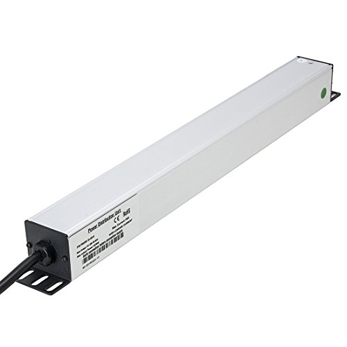 Aexit 15A US Plug 1U Rackmount 8 Way Socket LED Director PDU Power Distribution Unit 2M Cord (4e34e1141d8af509d64fcf138a81053a)