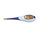 Gima - Digitales Thermometer BL3, 20 Sekunden, großer Bildschirm, flexible Spitze, wasserdicht, Hintergrundbeleuchtung, rot/orange/grün, 25554