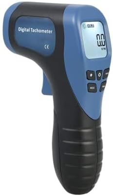 Handheld Digital Laser Tachometer Non-Contact RPM Meter Motor Speed Gauge Gun Measuring Range: 2.5-99999RPM