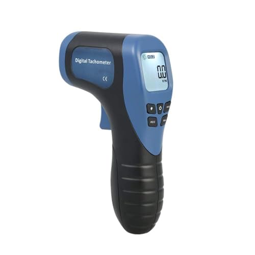 Handheld Digital Laser Tachometer Non-Contact RPM Meter Motor Speed Gauge Gun Measuring Range: 2.5-99999RPM