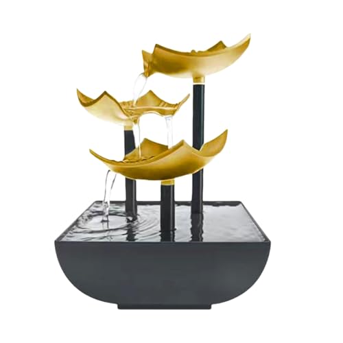 Fontana a cascata per interni comprende pietre LED illuminazione per la casa e il calore della casa, regalo per interni