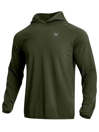 Image of NORTHYARD Men's Lightweight Fleece Hoodie Running Workout Hooded Sweatshirt