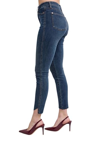 Judy Blue Women's High-Rise Tummy Control Step Hem Skinny Jeans2