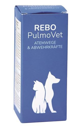 ReboPulmoVet Atemwegsunterstützung für Hunde & Katzen 100 ml: Kann unterstützen bei Husten & Bronchialproblemen bei Hund & Katze, Pflanzenextrakte wie Spitzwegerich & Efeu