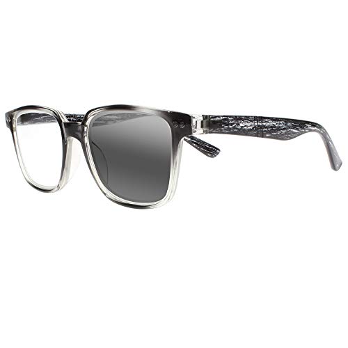 Men Women Rectangle Progressive Multi-focal Reading Glasses Photochromic Sun Reader