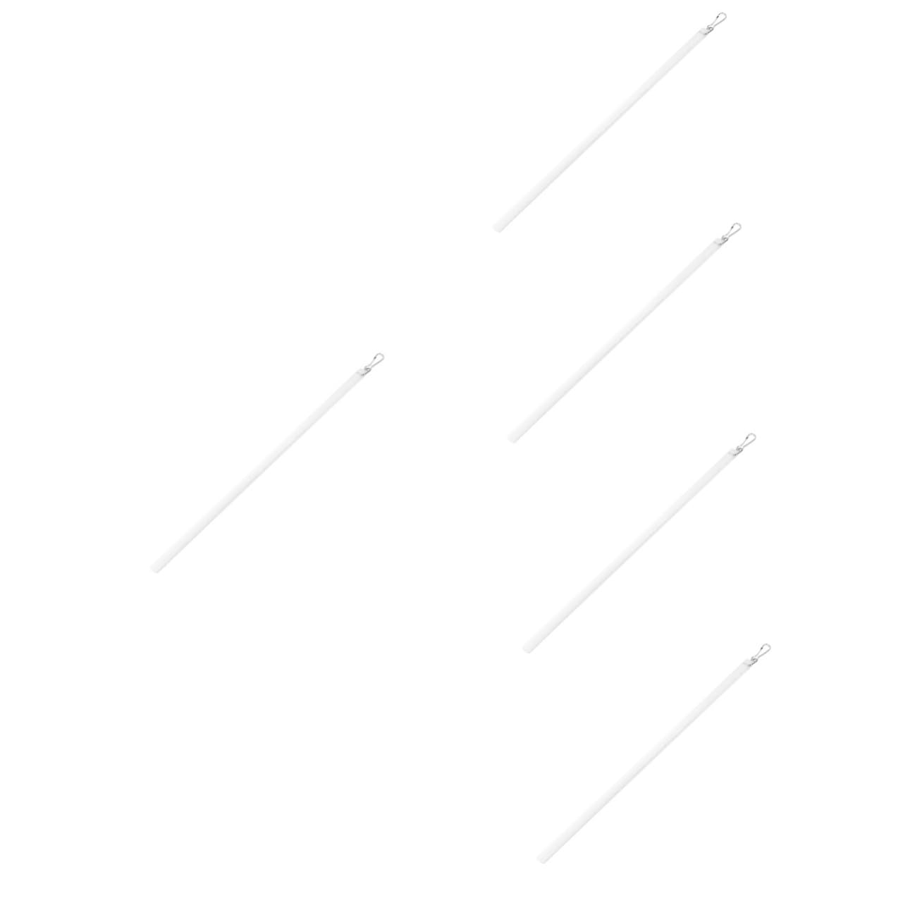 ABOOFAN 5pcs Drapery Acrylic with Hood Transparent Curtain Pull Rod for Vertical Blinds Easy Installation Ergonomic Design
