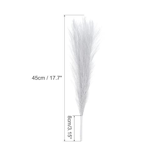 Hierba artificial de pampas esponjosas para decorar jarrones de salón y mesas de oficina 3